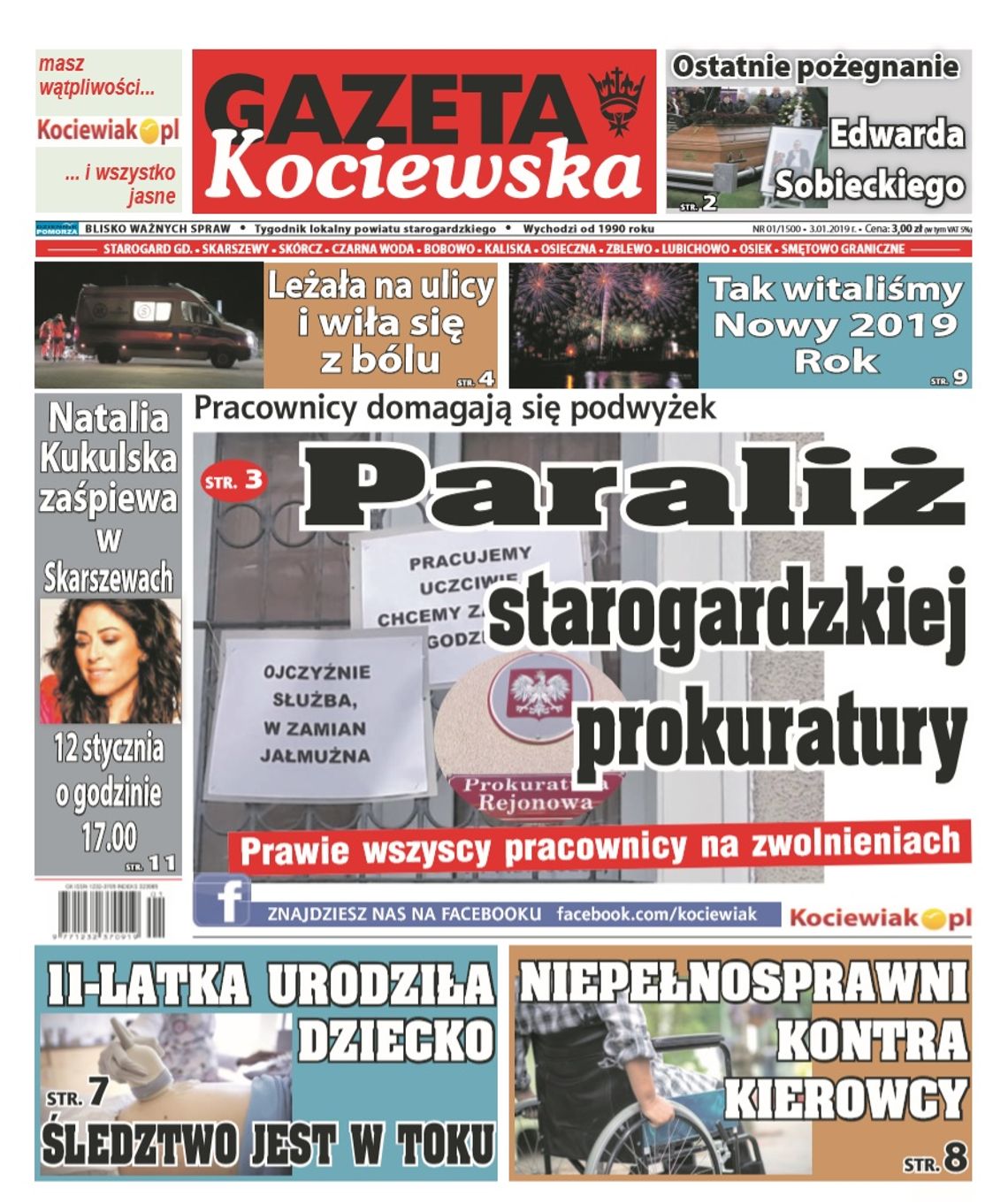 Już jest! Pierwszy numer Gazety Kociewskiej w 2019 roku! Już jest! Pierwszy numer Gazety Kociewskiej w 2019 roku!
