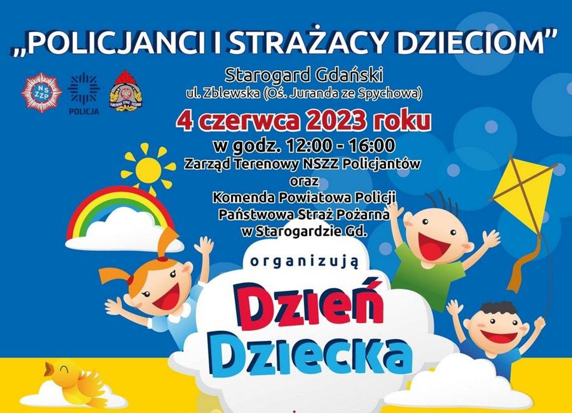 Już jutro fantastyczny wydarzenie z okazji Dnia Dziecka! Zapraszają policjanci i strażacy Już jutro fantastyczny wydarzenie z okazji Dnia Dziecka! Zapraszają policjanci i strażacy