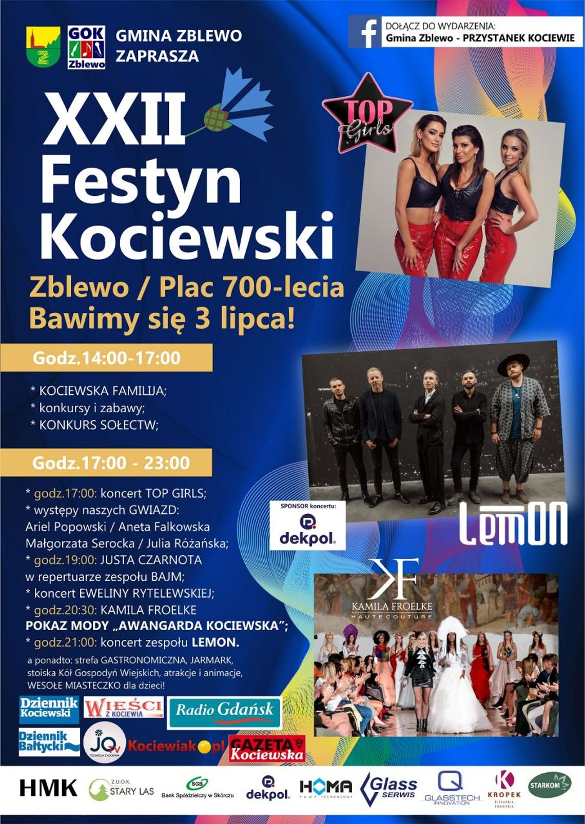 Już w niedzielę XXII Festyn Kociewski w Zblewie! Nie może Was tam zabraknąć! 