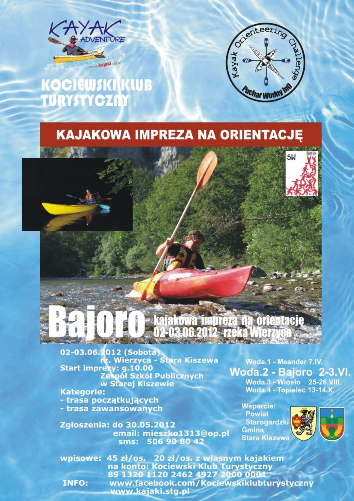 Kajakowa impreza na orientację „BAJORO 2012”