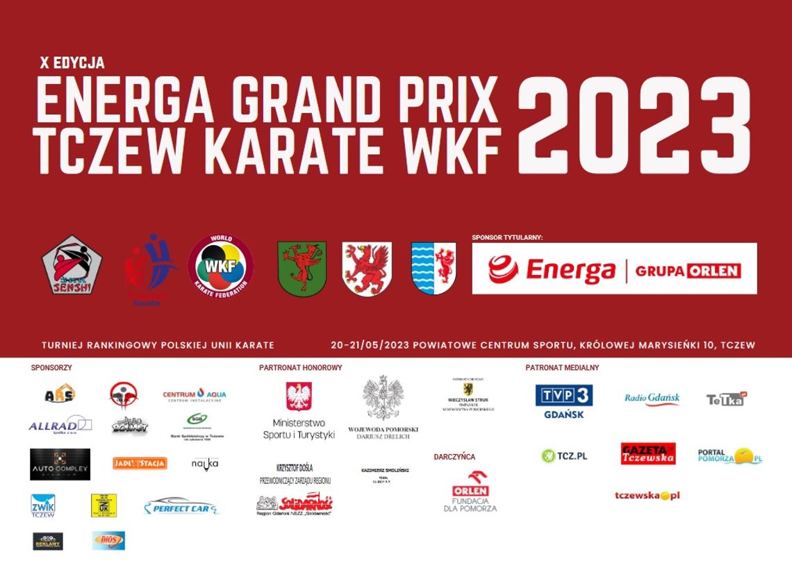 Karatecy stoczą walki w Tczewie. X jubileuszowa edycja Energa Grand Prix Tczew Karate WKF