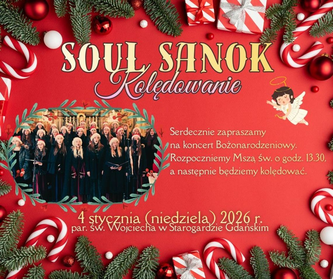 Kolędowanie z zespołem Soul Sanok w Starogardzie Gdańskim
