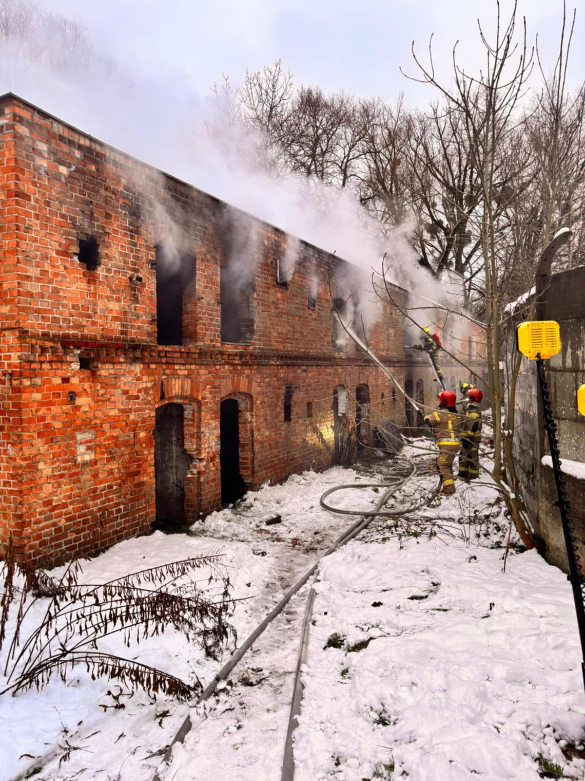 Kolejny pożar na terenie młynów Wicherta Kolejny pożar na terenie młynów Wicherta