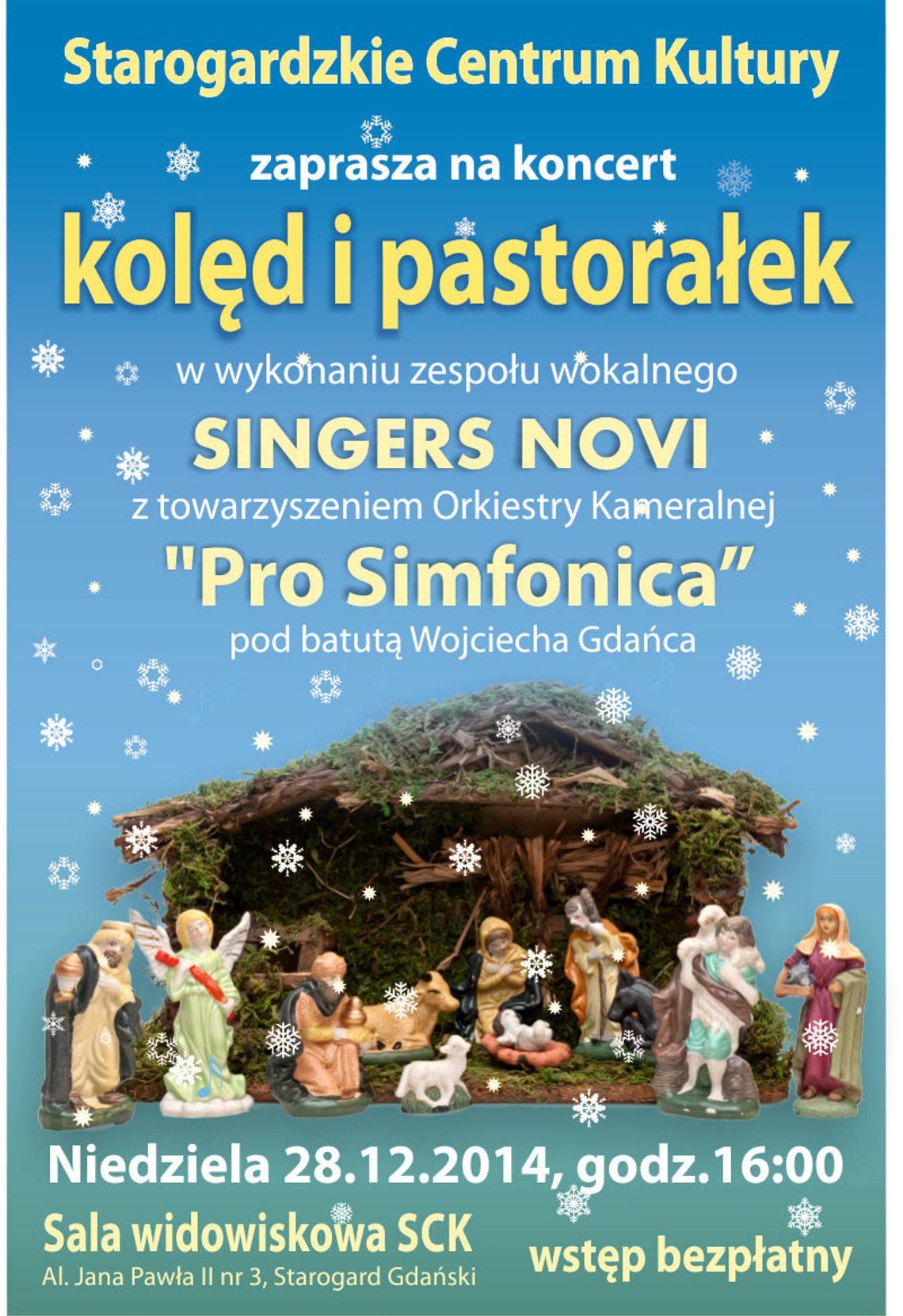 Koncert Kolęd i Pastorałek już 28. grudnia 2014 r.