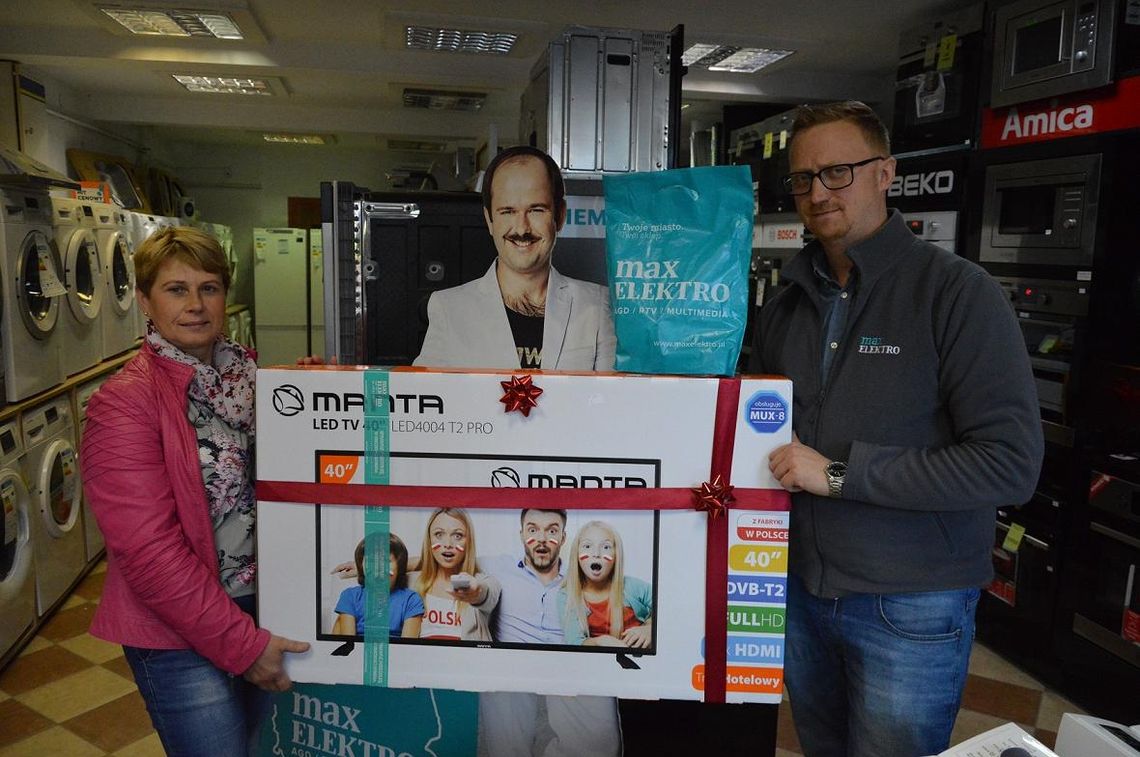 Konkurs rozstrzygnięty! Super telewizor powędrował do pani Anny! 