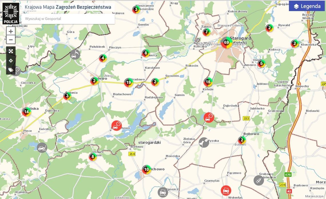 Krajowa mapa zagrożeń bezpieczeństwa. Co mieszkańcy zgłaszali najczęściej? Krajowa mapa zagrożeń bezpieczeństwa. Co mieszkańcy zgłaszali najczęściej?