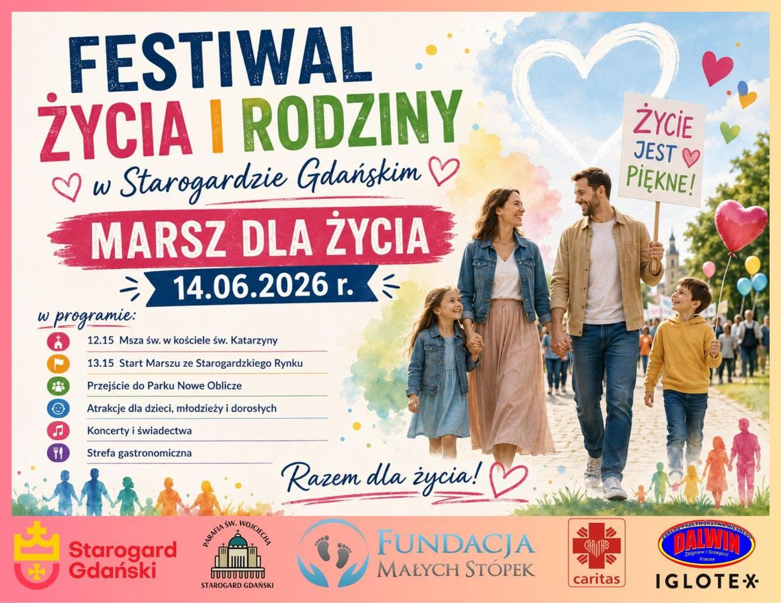 Marsz dla Życia już 14 czerwca w Starogardzie!