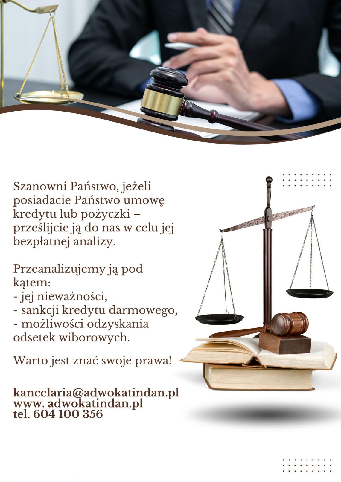 Masz kredyt lub pożyczkę? Sprawdź swoją umowę - kancelaria oferuje bezpłatną analizę