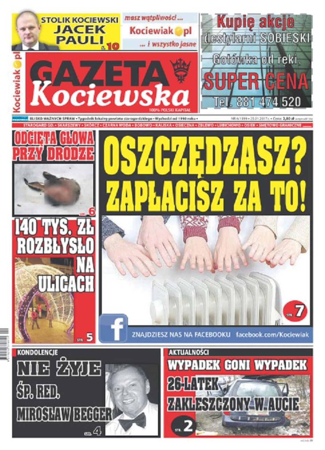 Najnowsza Gazeta Kociewska już w Twoim kiosku! Najnowsza Gazeta Kociewska już w Twoim kiosku!