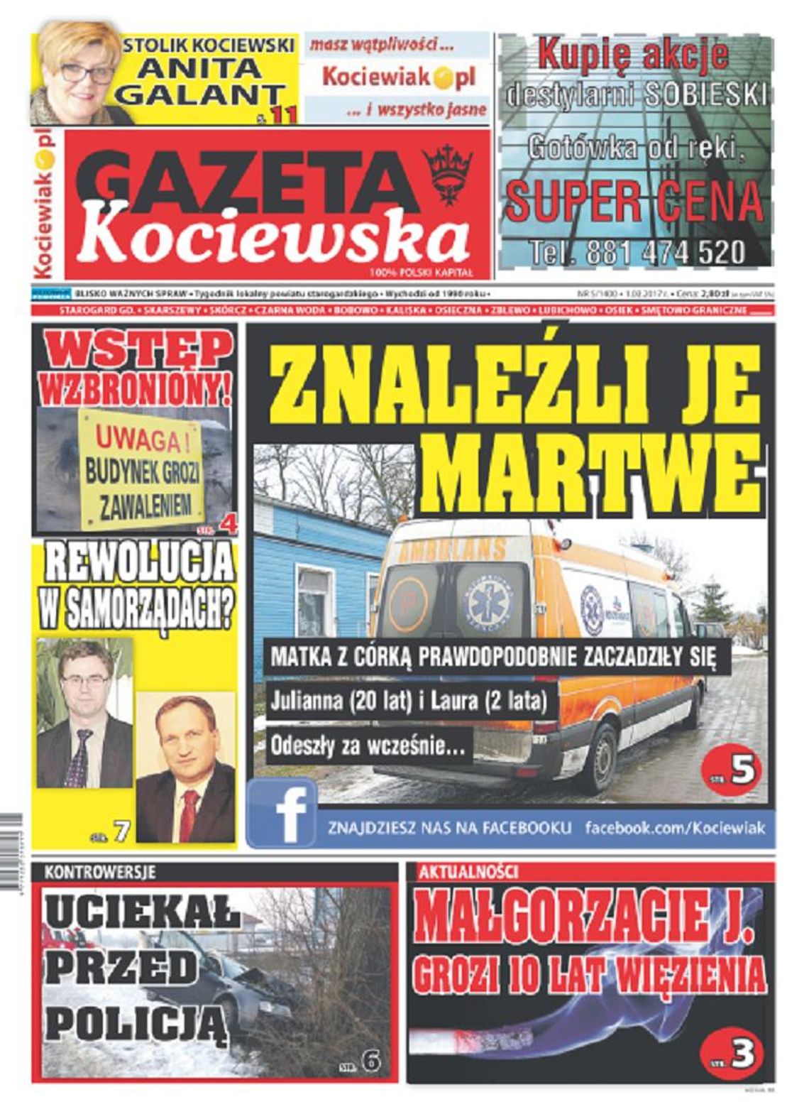 Najnowsza Gazeta Kociewska już w Twoim kiosku! Najnowsza Gazeta Kociewska już w Twoim kiosku!