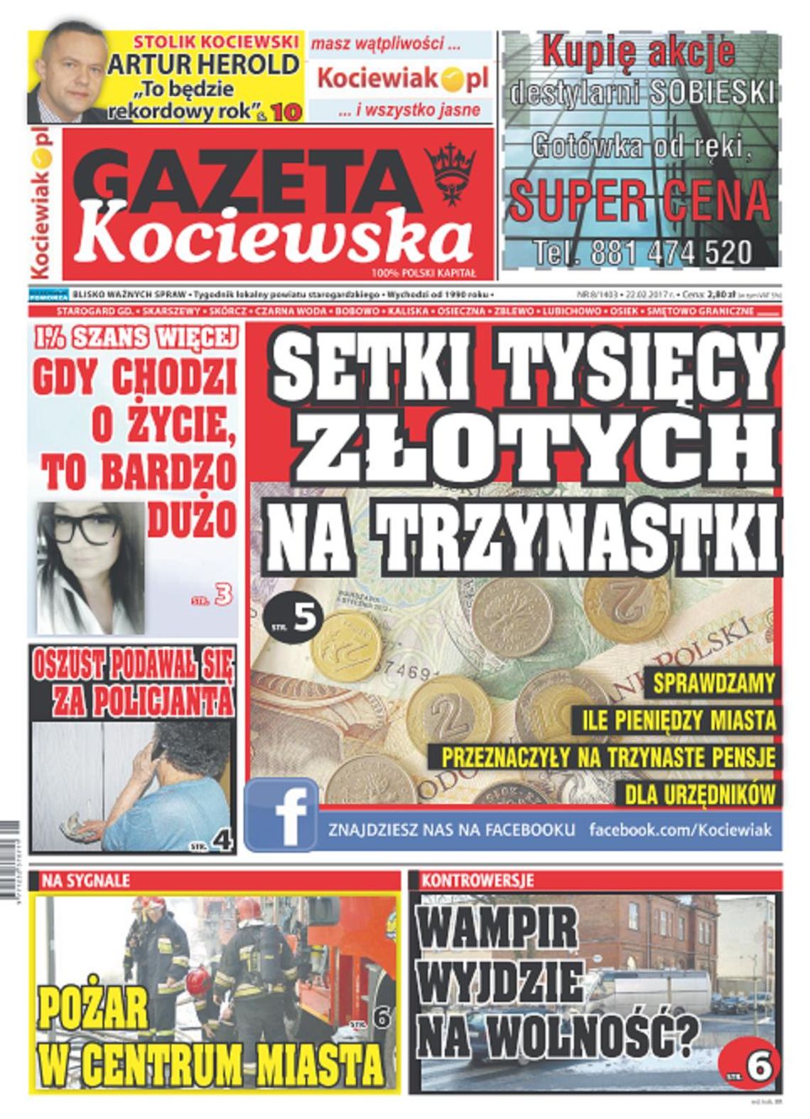 Najnowsza Gazeta Kociewska już w Twoim kiosku! Najnowsza Gazeta Kociewska już w Twoim kiosku!