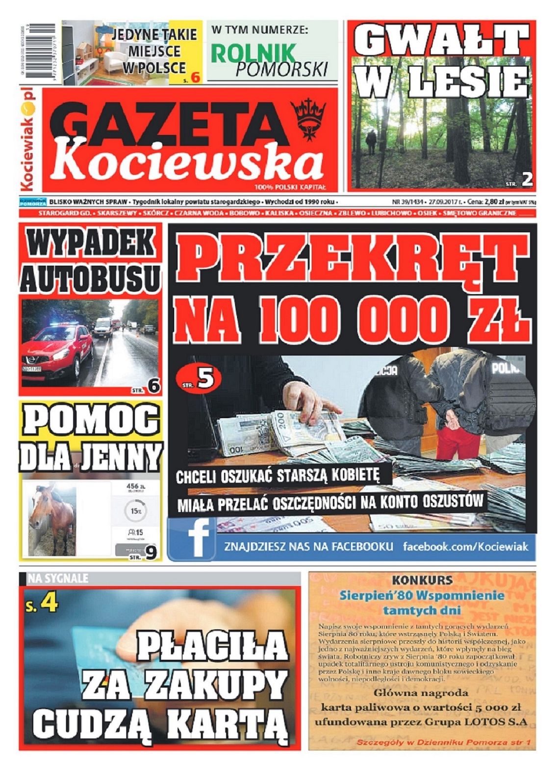 Najnowsza Gazeta Kociewska już w Twoim kiosku