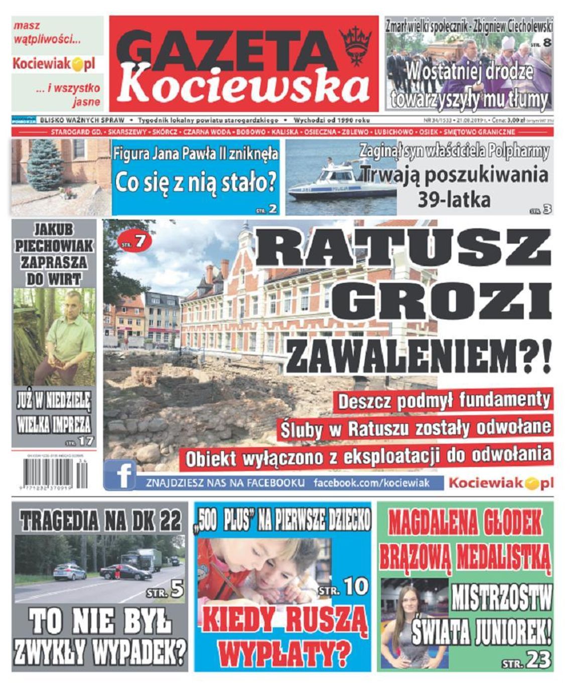 Najnowsza Gazeta Kociewska już w Waszych kioskach! Najnowsza Gazeta Kociewska już w Waszych kioskach!