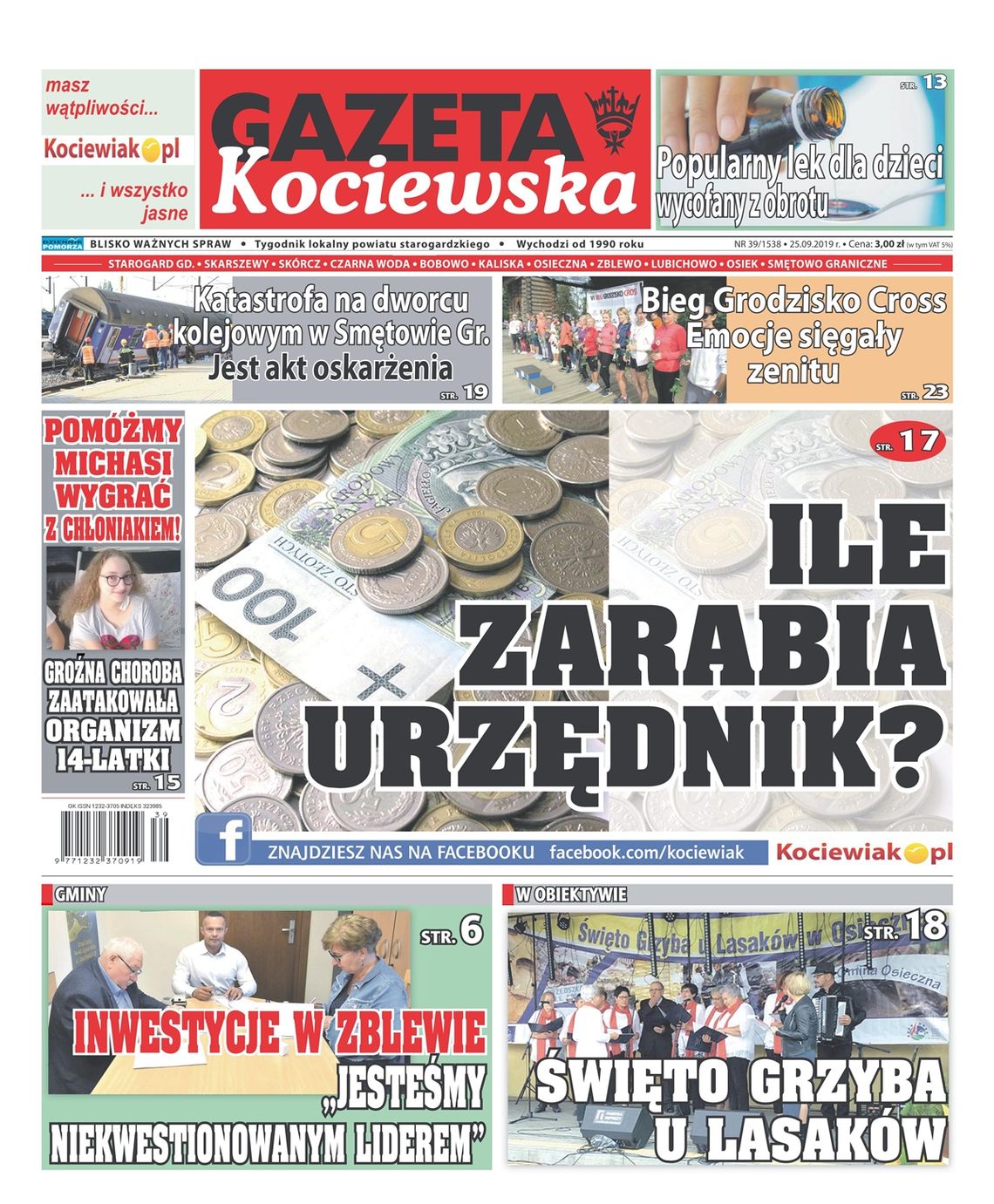 Najnowsza Gazeta Kociewska już w Waszych Kioskach, a w niej..