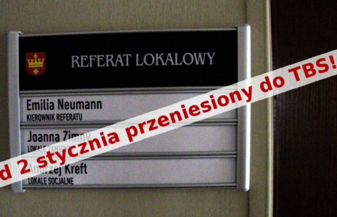 Nowa siedziba Referatu Lokalowego Nowa siedziba Referatu Lokalowego