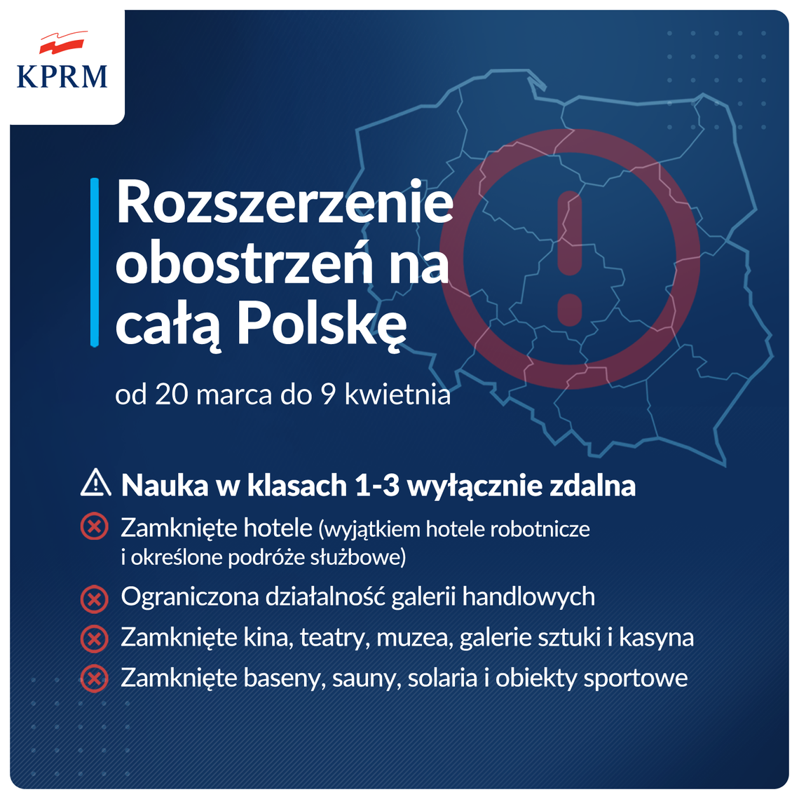Od dziś w całej Polsce obowiązują rozszerzone zasady bezpieczeństwa