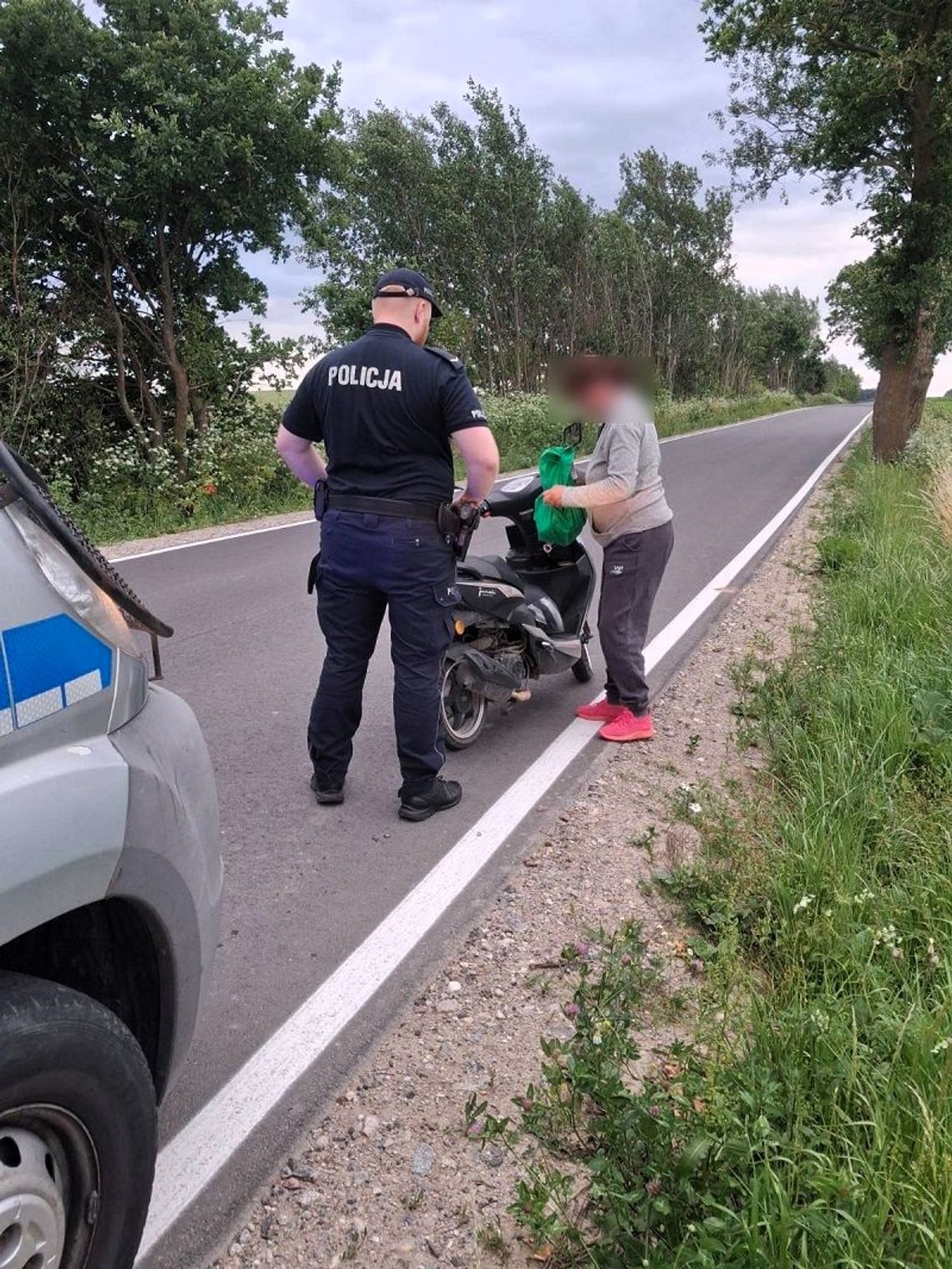 Pijana kobieta za kierownicą Junaka