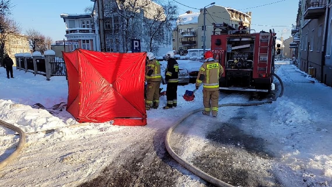 PILNE: Pożar budynku w Tczewie. Jedna ofiara śmiertelna. Ewakuowano 11 osób. 