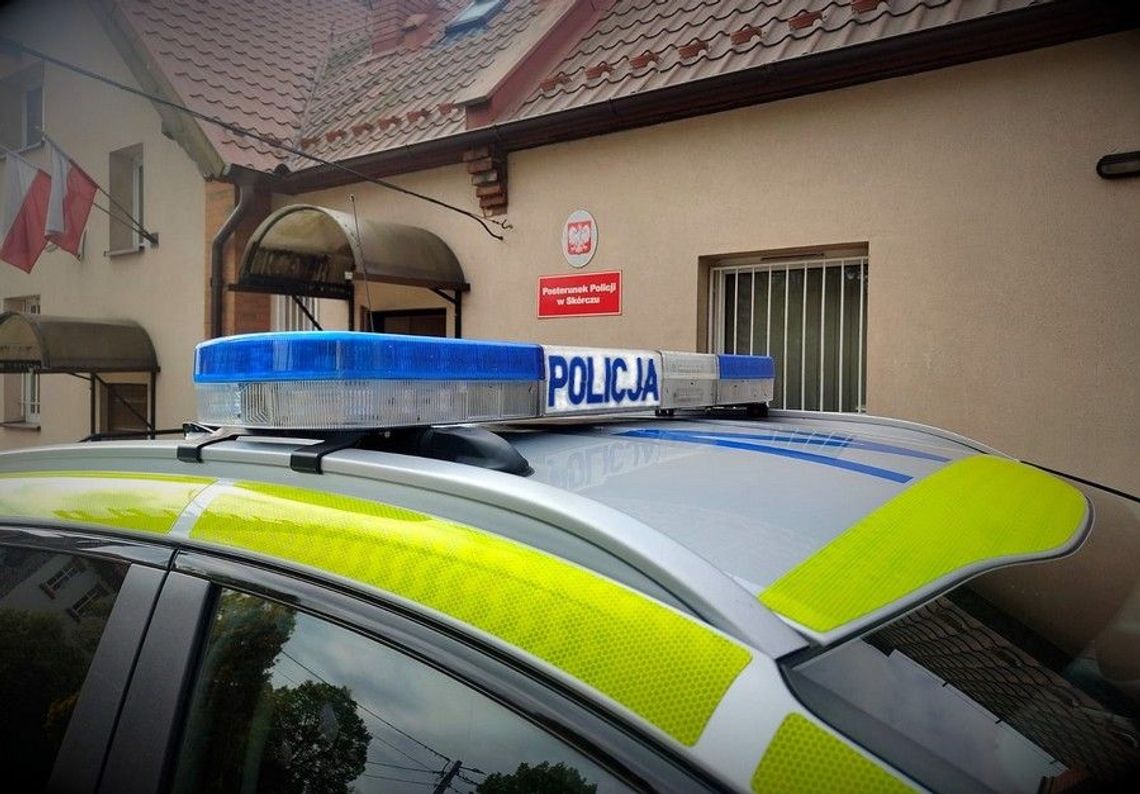 Podziękowania dla funkcjonariuszy z Posterunku Policji w Skórczu za skuteczną interwencję