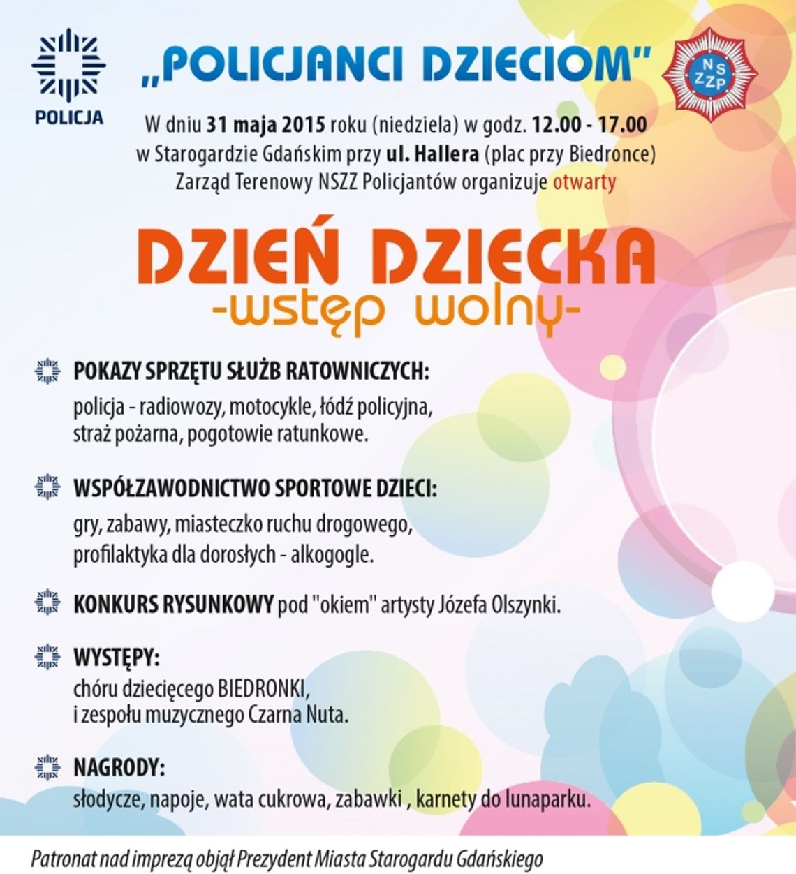 Policjanci dla dzieci - Otwarty Dzień Dziecka Policjanci dla dzieci - Otwarty Dzień Dziecka