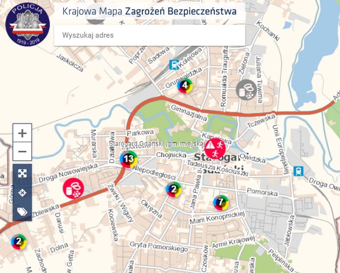 Policjanci zachęcają do korzystania z Krajowej Mapy Zagrożeń