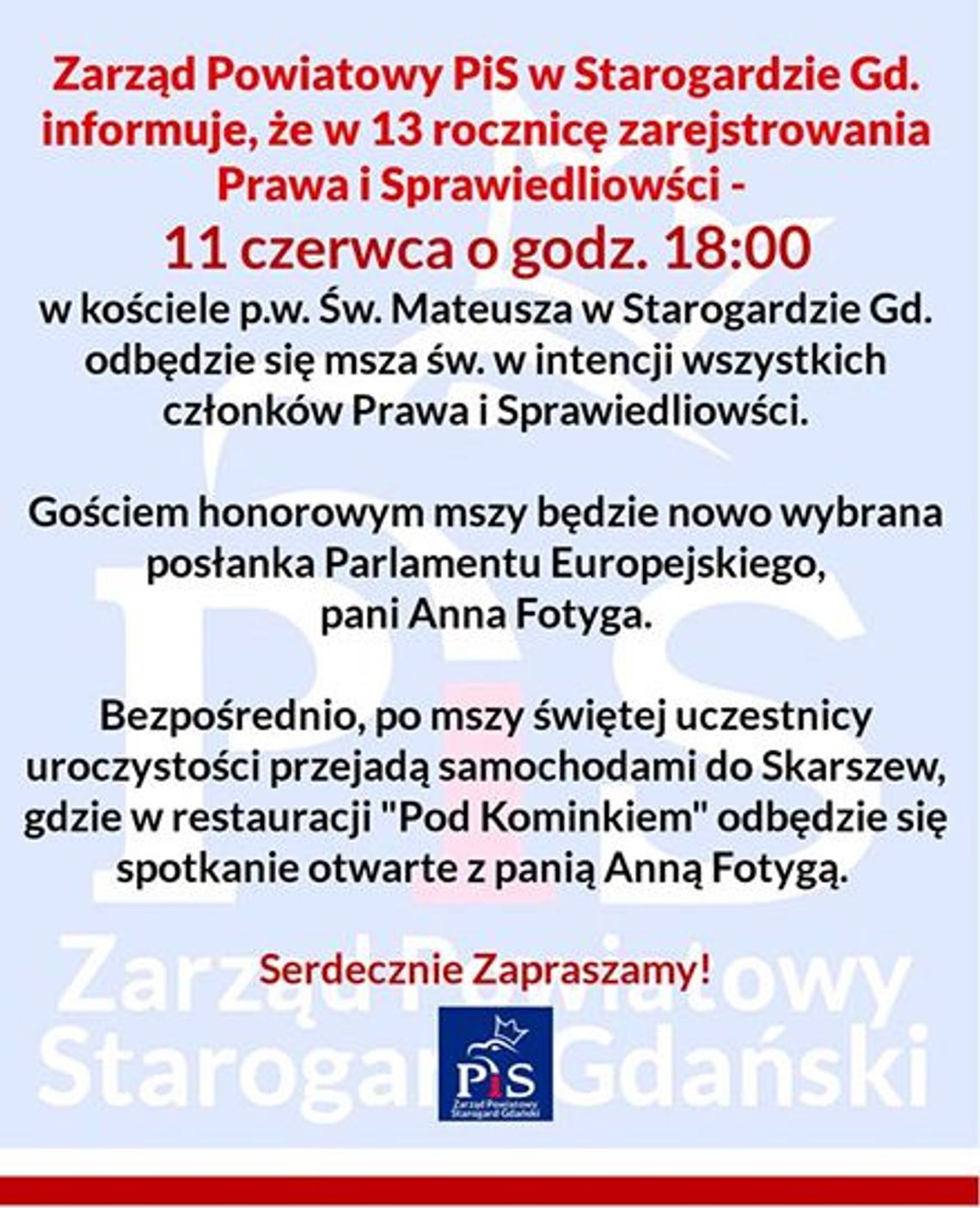 Posłanka Parlamentu Europejskiego odwiedzi ponownie Kociewie