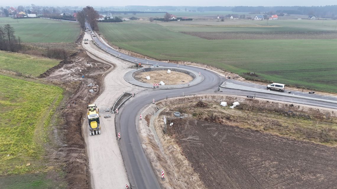Postępują prace przy budowie obwodnicy Skórcza