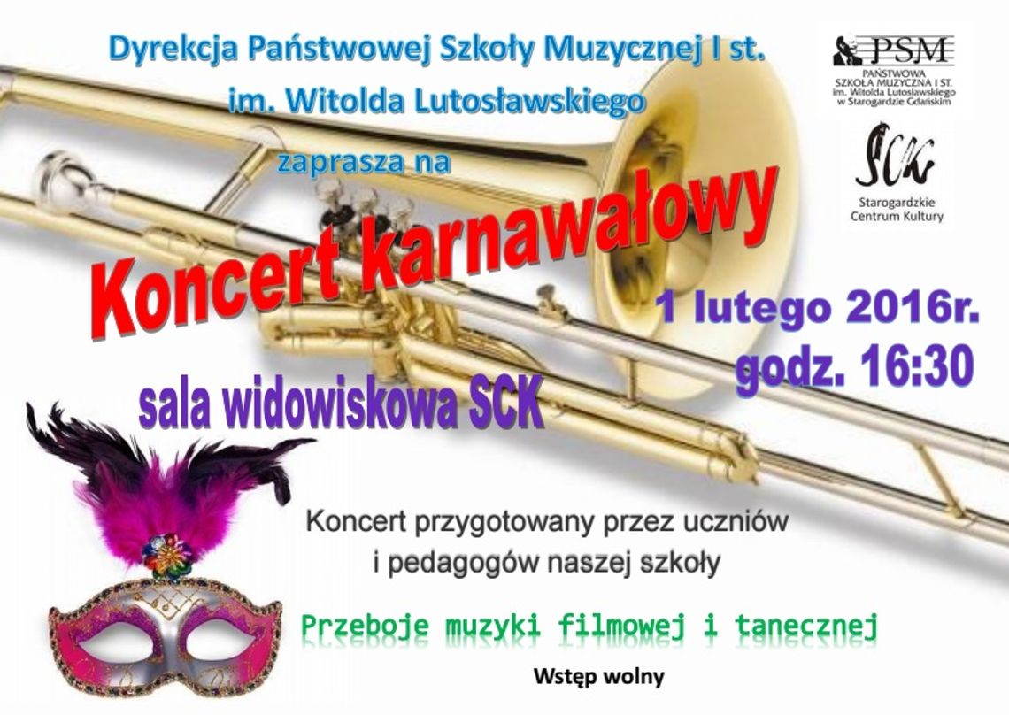 Przeboje muzyki  filmowej i tanecznej w wykonaniu uczniów Szkoły Muzycznej