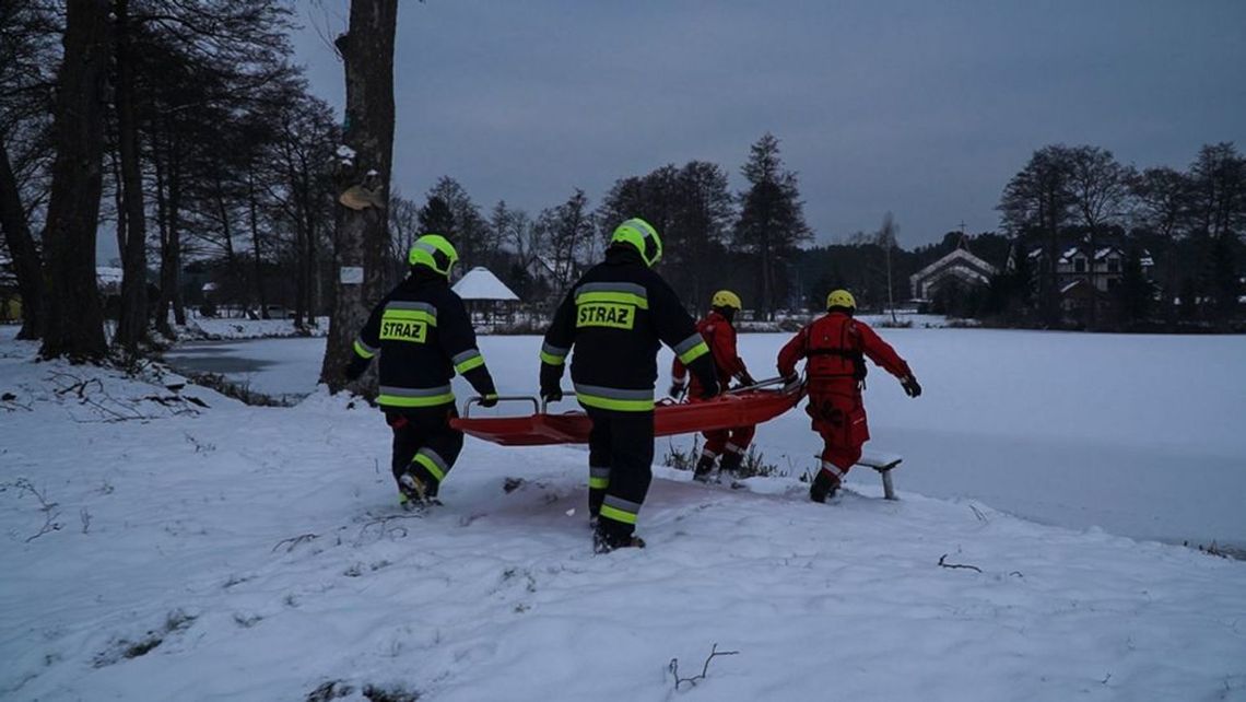 Przypominamy: wraz ze wzrostem temperatury powietrza, spada wytrzymałość lodu!