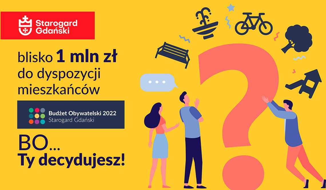 Rusza Budżet Obywatelski 2022. W puli prawie 1 000 000 zł! 
