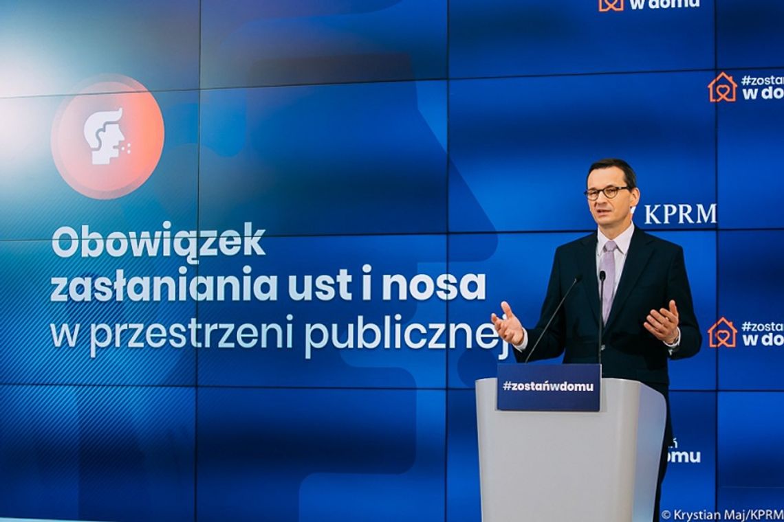 Rząd przedłużył ograniczenia związane z epidemią. Od 16 kwietnia obowiązkowe zakrywanie nosa i ust w miejscach publicznych! 