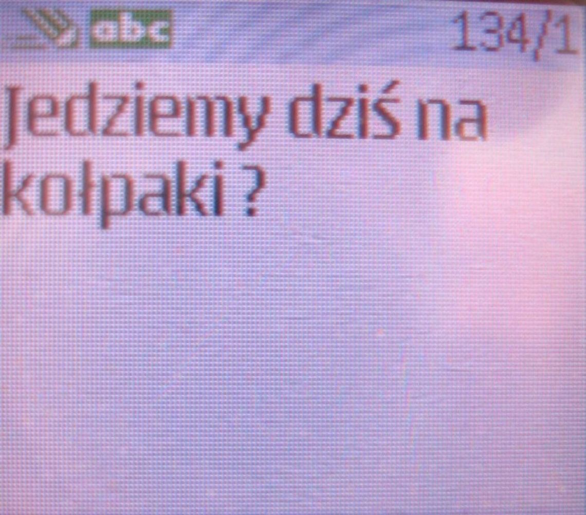 SMS: &amp;quot;Jedziemy dziś na kołpaki?&amp;quot;