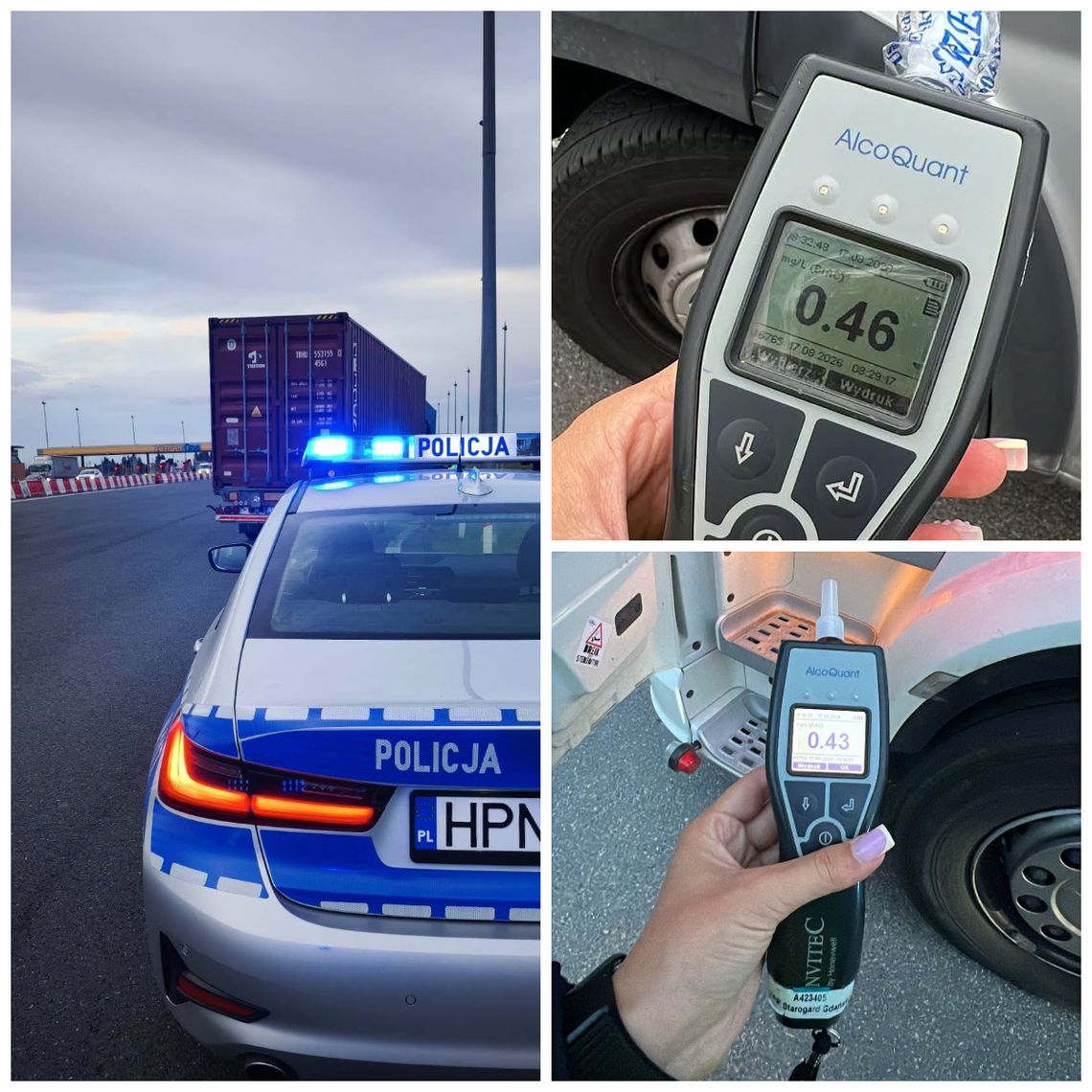 Starogardzcy policjanci podsumowali akcję „Trzeźwa Autostrada A1”. Zatrzymano czterech nietrzeźwych kierujących Starogardzcy policjanci podsumowali akcję „Trzeźwa Autostrada A1”. Zatrzymano czterech nietrzeźwych kierujących