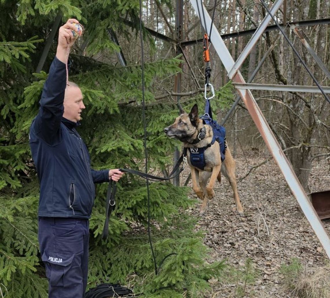 Starogardzki przewodnik i pies Nel na elitarnym szkoleniu TROPIK-9