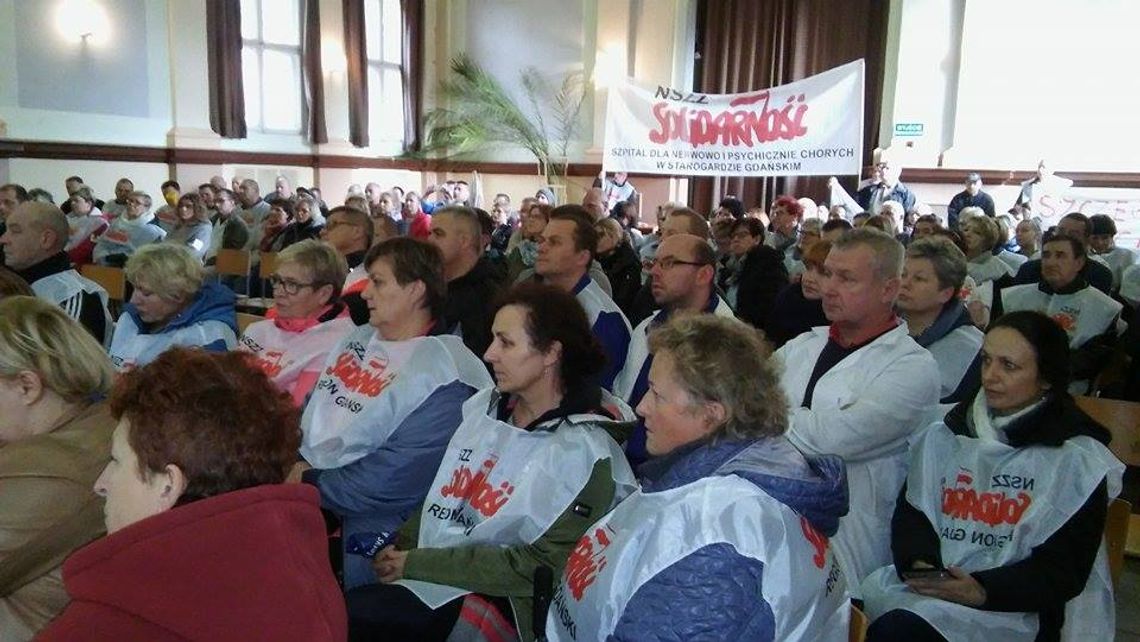 Strajk w Kocborowie. Salowi i pracownicy niemedyczni skarżą się na skandalicznie niskie wynagrodzenie 