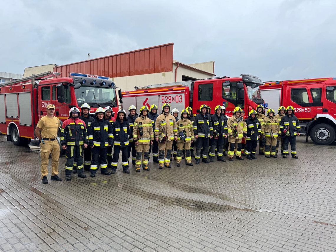 Strażacy z powiatu starogardzkiego jadą do Sztumu walczyć ze skutkami ulewnych opadów deszczu
