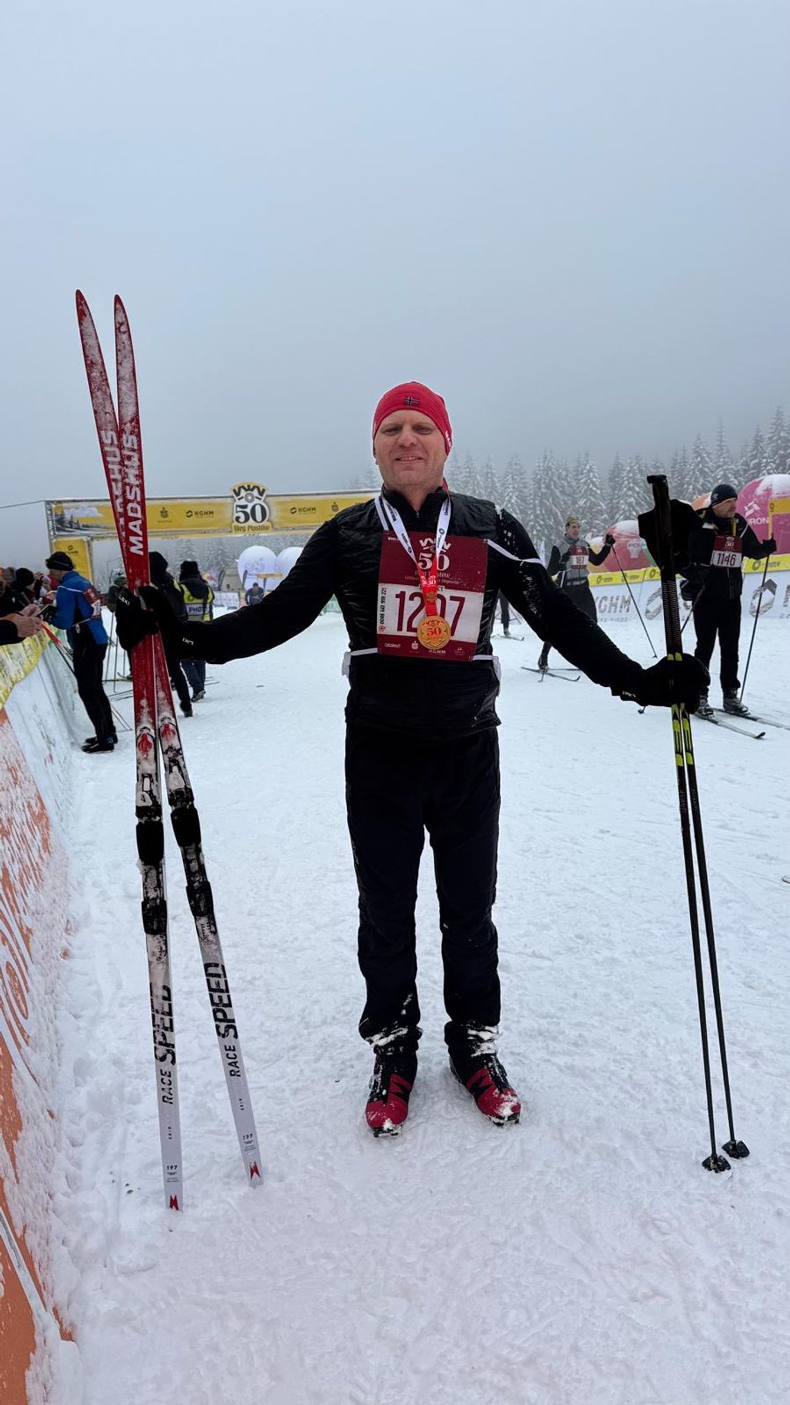 Strażak z powiatu starogardzkiego ukończył 50. Bieg Piastów