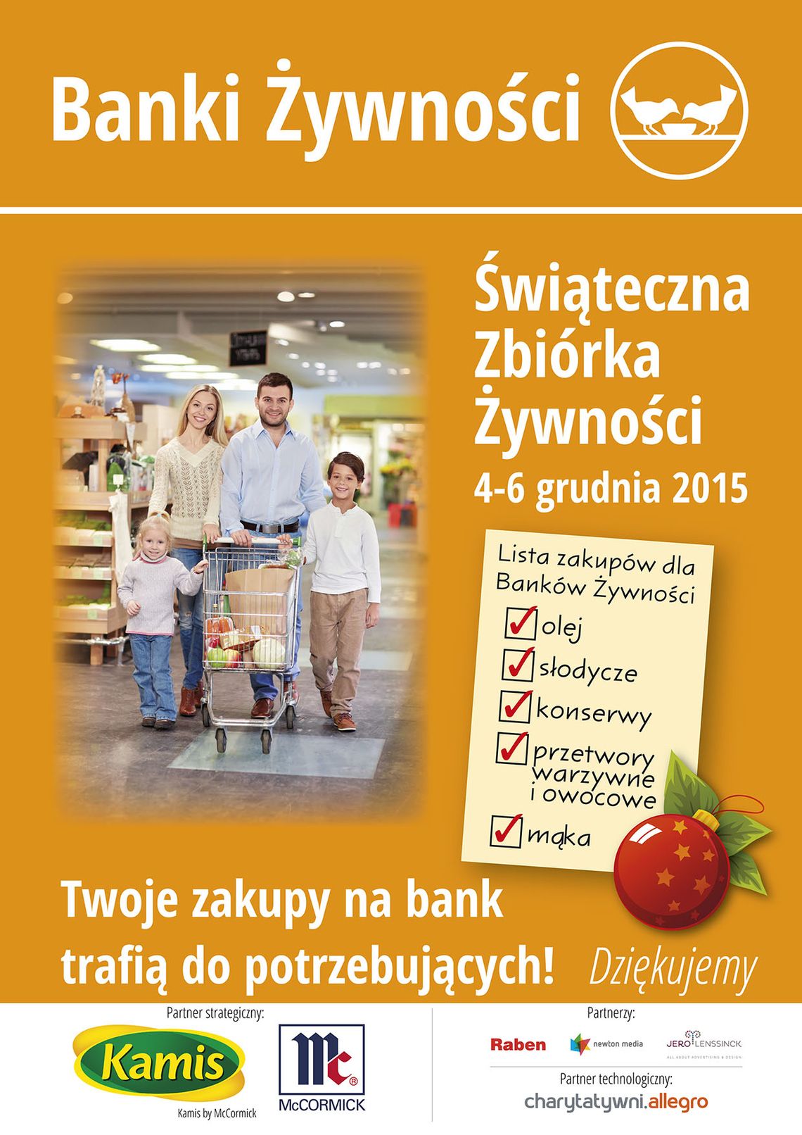 Świąteczna Zbiórka Żywności. Podziel się z potrzebującymi Świąteczna Zbiórka Żywności. Podziel się z potrzebującymi