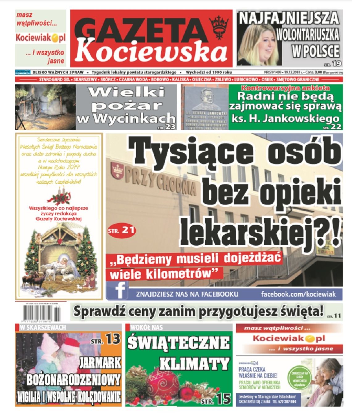 Świąteczny numer Gazety Kociewskiej trafił już do Waszych kiosków! 