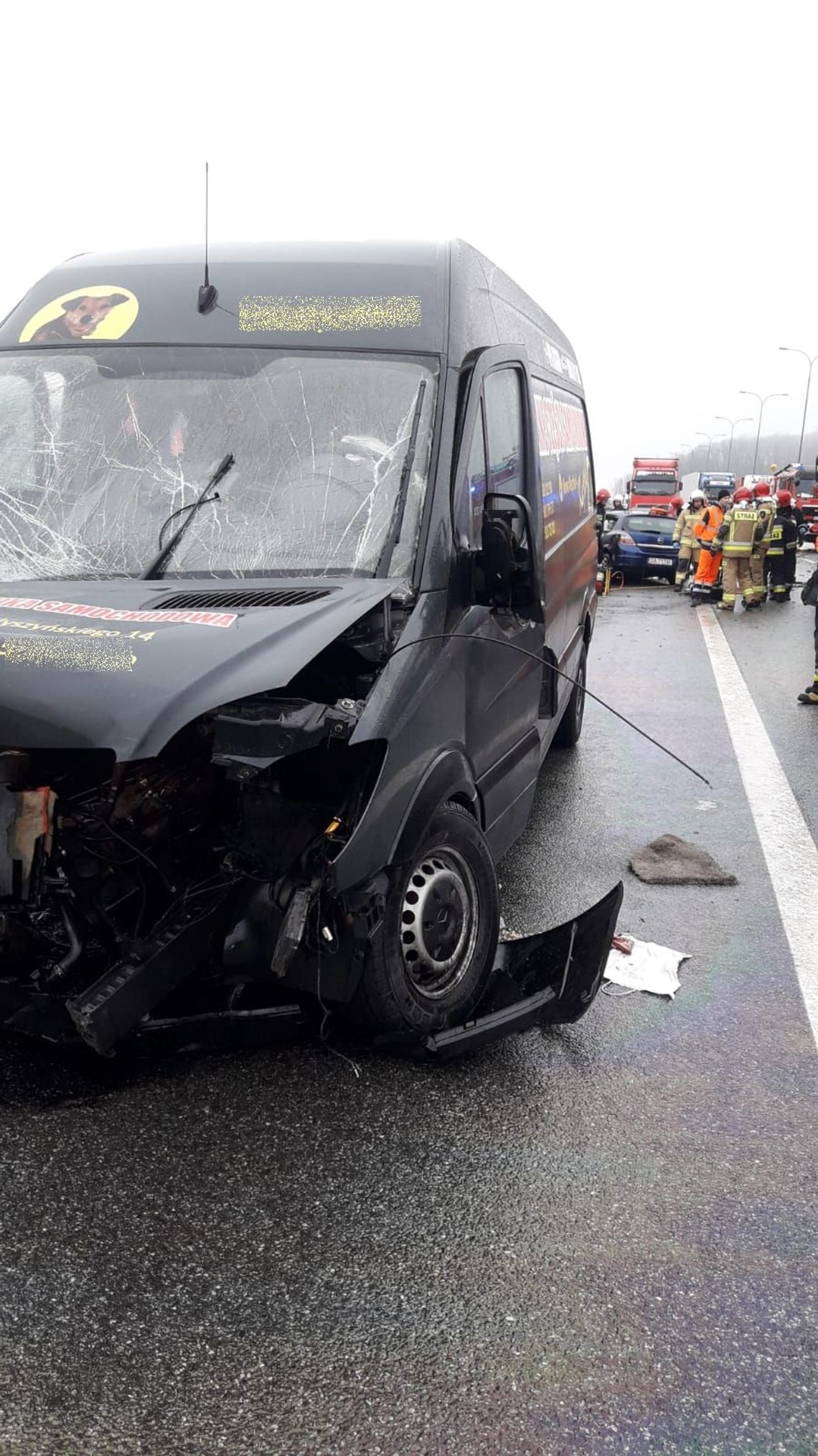 Tragiczny wypadek na autostradzie A1 koło Pelplina. 53-latek jechał pod prąd 