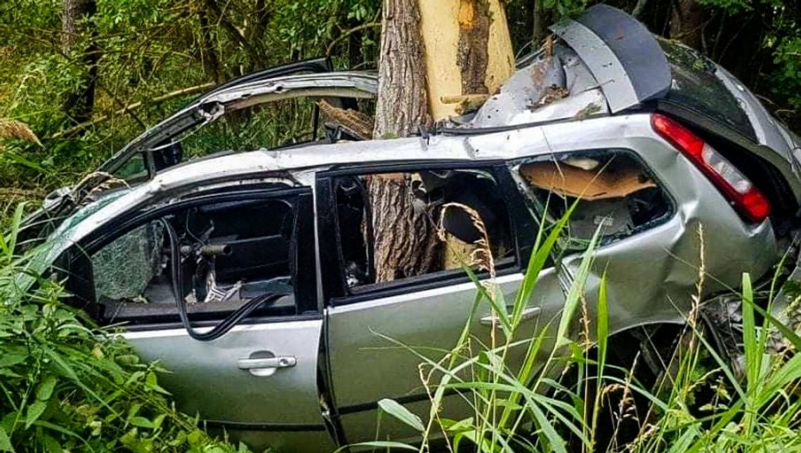 Tragiczny wypadek w gminie Warlubie. Zginął kierowca, mieszkaniec powiatu starogardzkiego