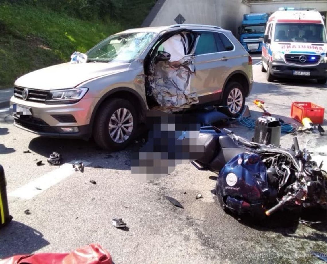 Tragiczny wypadek w Tczewie. Motocyklista zginął na miejscu 