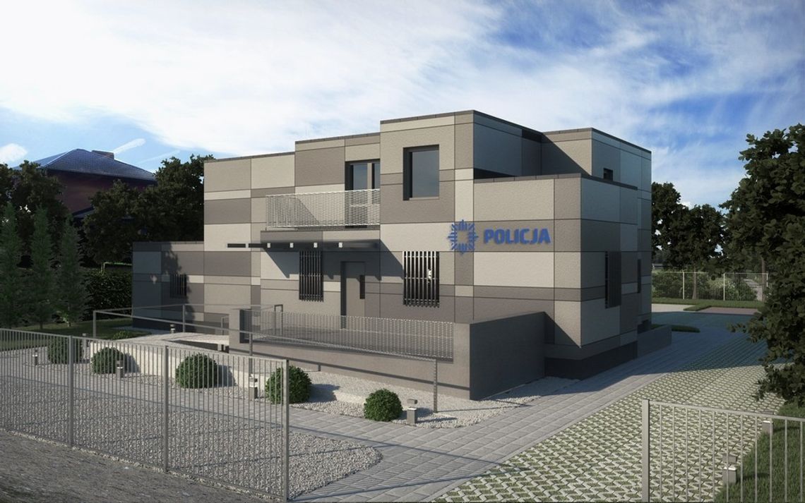 Trwa remont posterunku policji w Lubichowie 