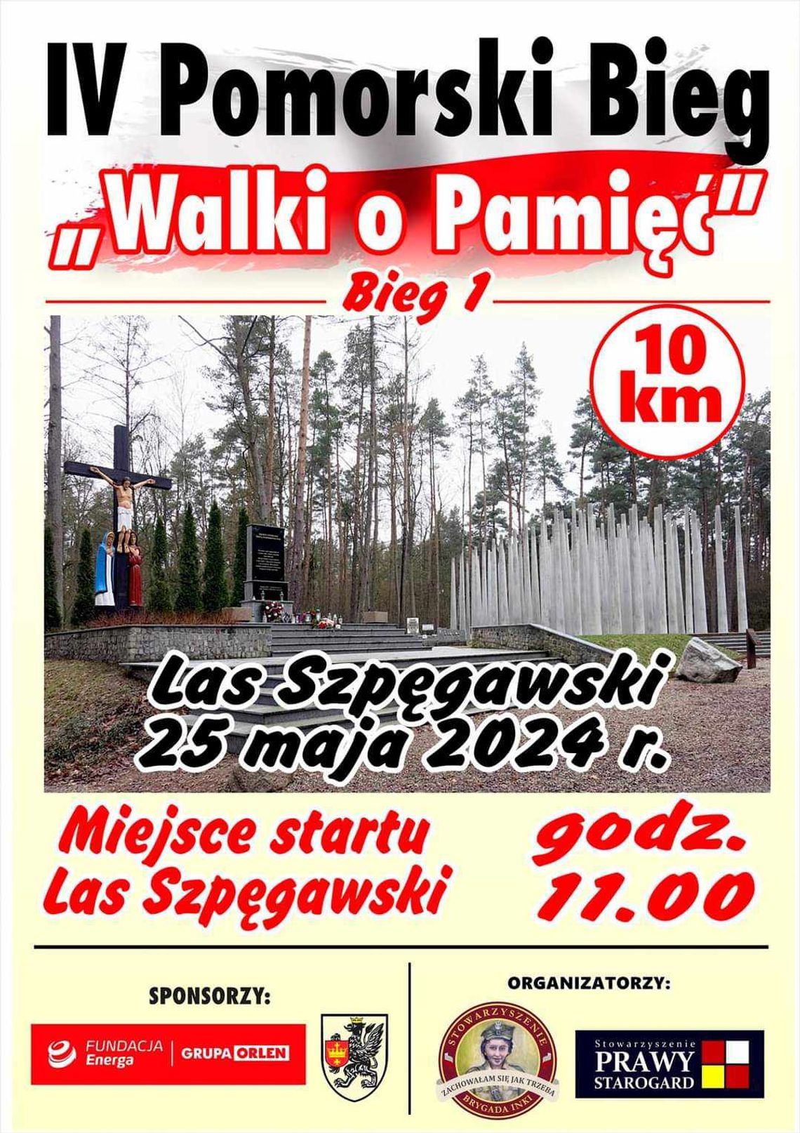 Trwają zapisy na IV Pomorski Bieg "Walki o Pamięć" w Lesie Szpęgawskim