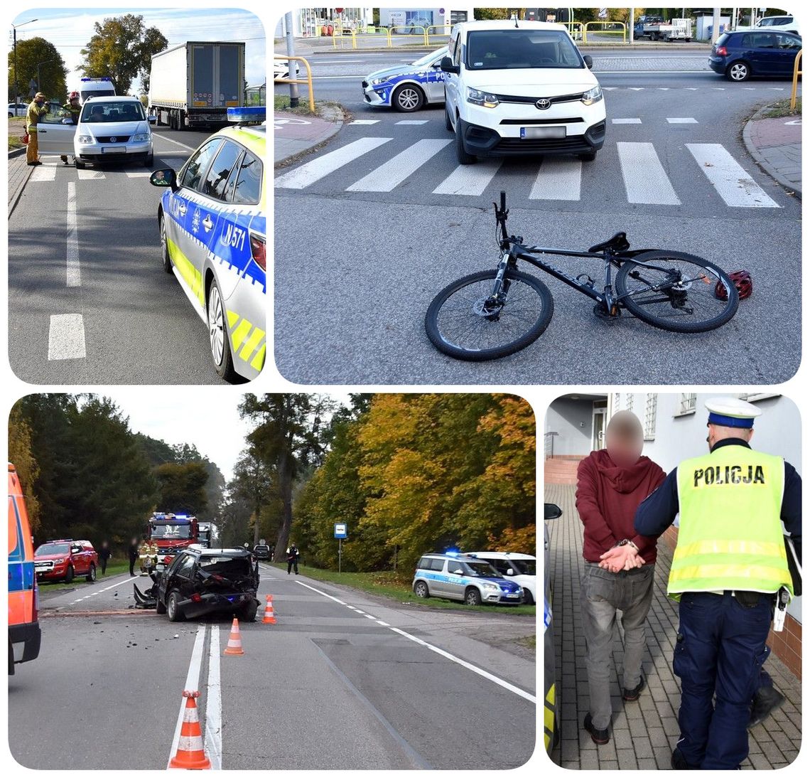 Trzy wypadki drogowe w powiecie starogardzkim. Policjanci apelują o rozwagę Trzy wypadki drogowe w powiecie starogardzkim. Policjanci apelują o rozwagę