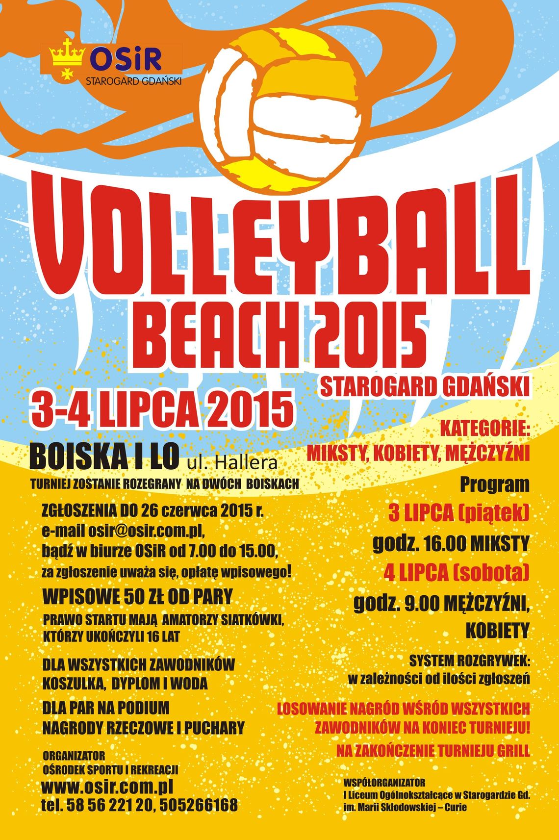 Turniej siatkówki plażowej - volleyball beach 2015