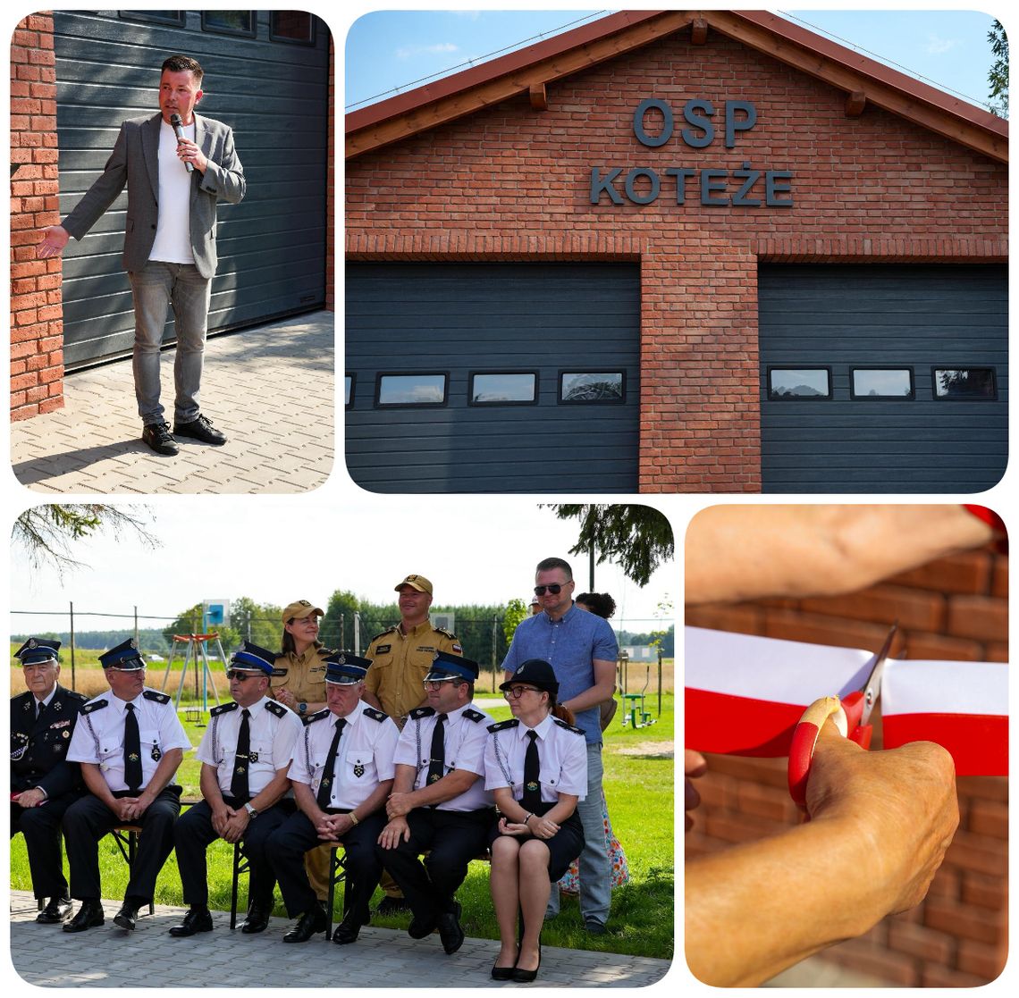 Uroczyste otwarcie nowoczesnego garażu dla OSP w Koteżach