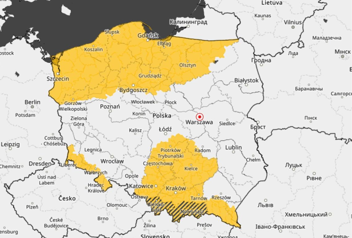 Uwaga na śliskie drogi - możliwe oblodzenie! Uwaga na śliskie drogi - możliwe oblodzenie!