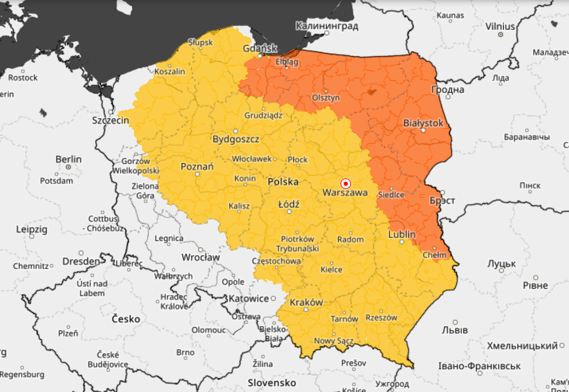 UWAGA: Nawet -29 °C w powiecie starogardzkim! Wydano ostrzeżenie II stopnia!