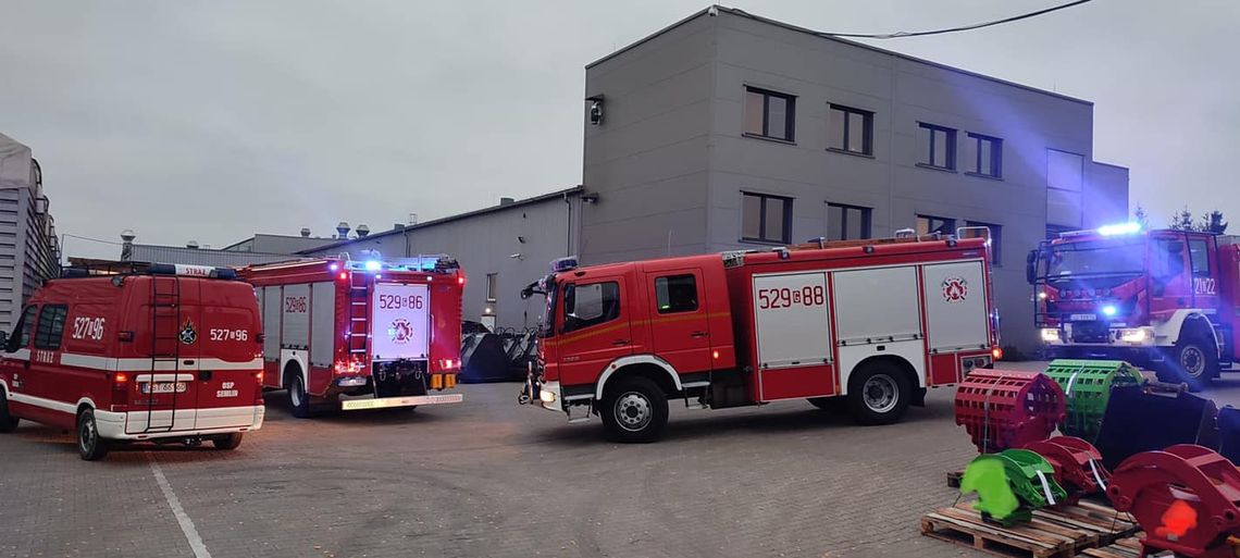 WAŻNE: Pożar w zakładzie produkcyjnym w Pinczynie 